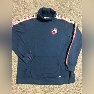 California Cowboy Apres Ski Team Ski Gear Turtleneck Sweatshirt XXL